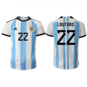 Camiseta de fútbol Argentina Lautaro Martinez 22 1ª equipación Copa Mundo 2022